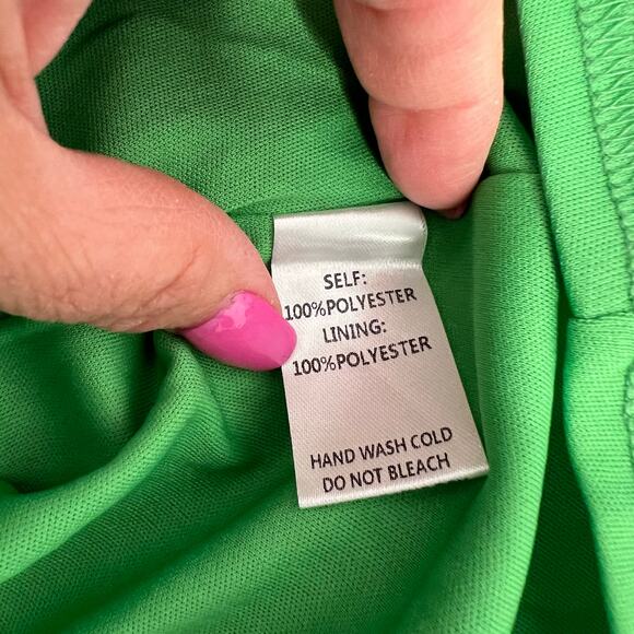 Easel Floral Green Tiered Babydoll Dress S Flowy Earthy Indie Tiered Boho NWT - Picture 9 of 11